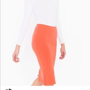 American apparel pointe PINK & ORANGE pencil skirt